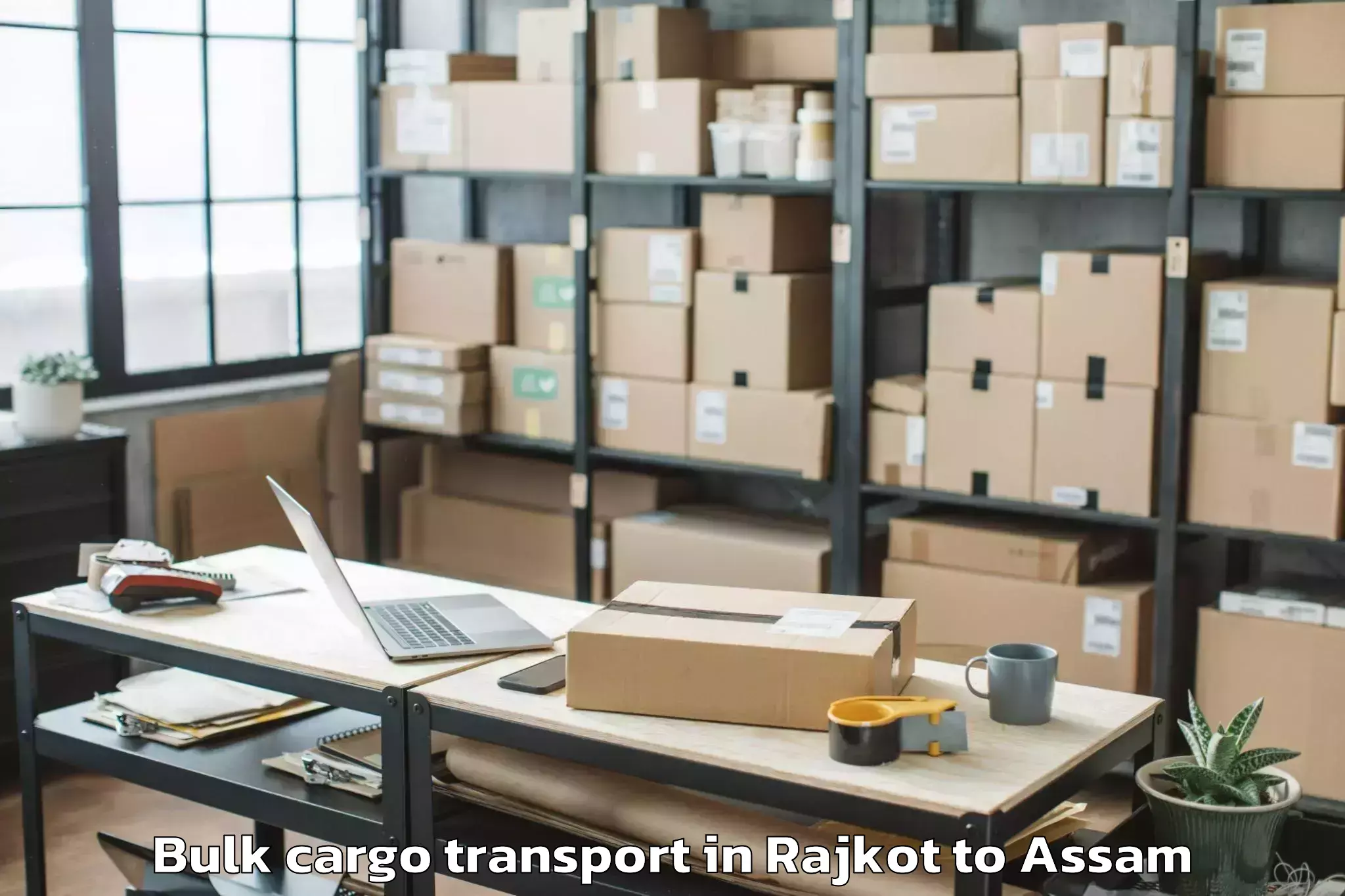 Reliable Rajkot to Borholla Bulk Cargo Transport